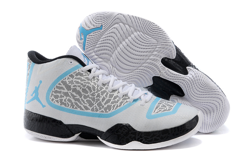 Air Jordan 29 White Baby Blue Black Shoes - Click Image to Close