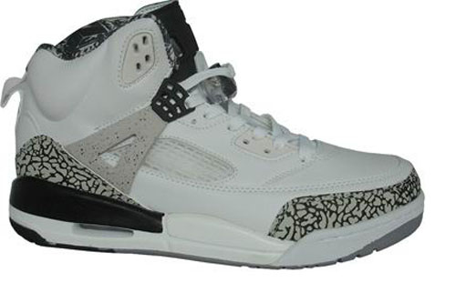 Air Jordan Shoes 3.5 White Grey Black - Click Image to Close