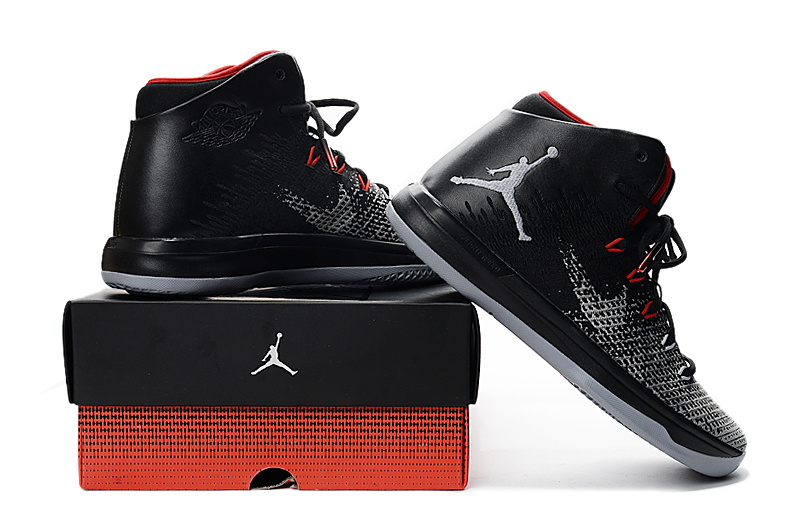 Air Jordan 31 Black Grey Red Shoes - Click Image to Close