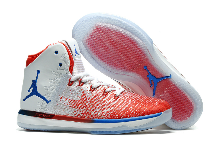 Air Jordan 31 White Red Blue Shoes - Click Image to Close