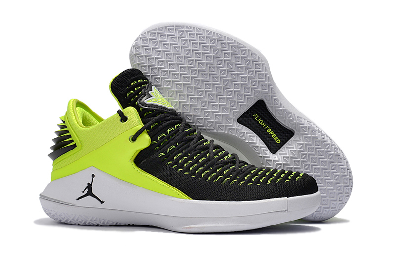 Air Jordan 32 Black Fluorscent Green Shoes