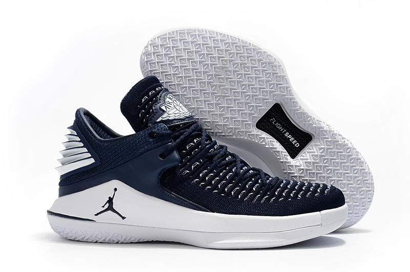 Air Jordan 32 Deep Blue White Shoes