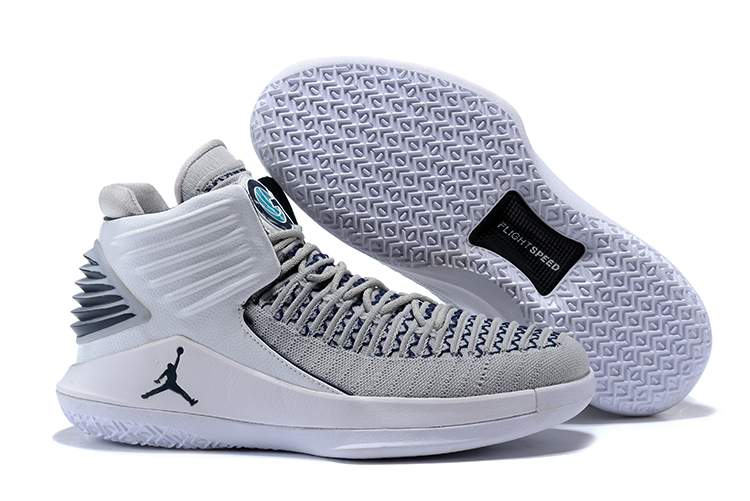 Air Jordan 32 Grey White Shoes - Click Image to Close