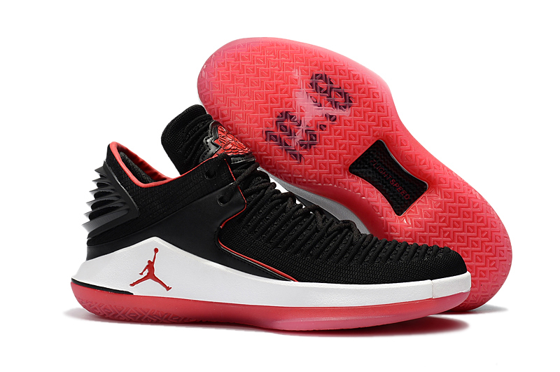 Air Jordan 32 Low Black Red White Shoes - Click Image to Close