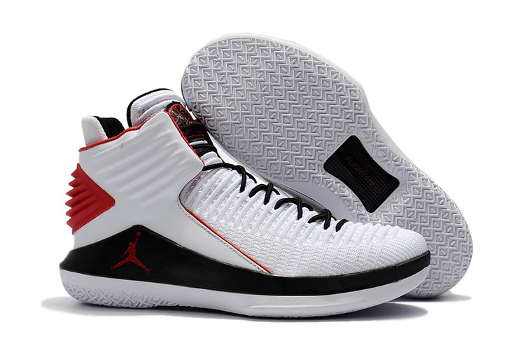 Air Jordan 32 White Black Red Shoes - Click Image to Close