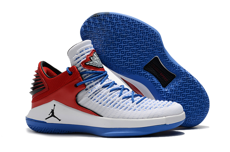 Air Jordan 32 White Red Blue Shoes - Click Image to Close