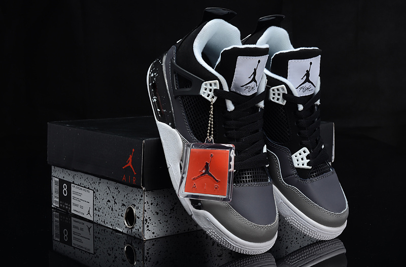 jordan 4 black gray