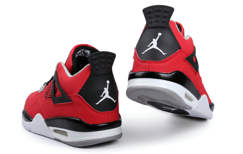 2013 Jordan 4 Red Black White Shoes