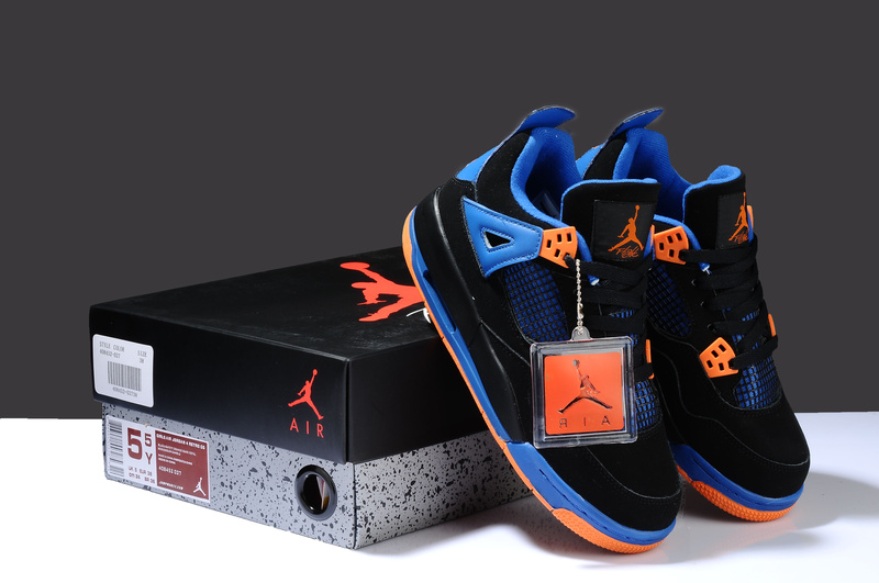 New Air Jordan 4 Thor Black Yellow Shoes