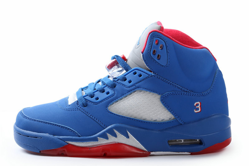 red white and blue jordan 5s