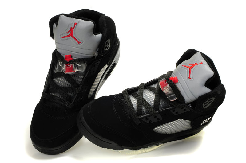 Jordan 5 Retro Black Grey Shoes - Click Image to Close