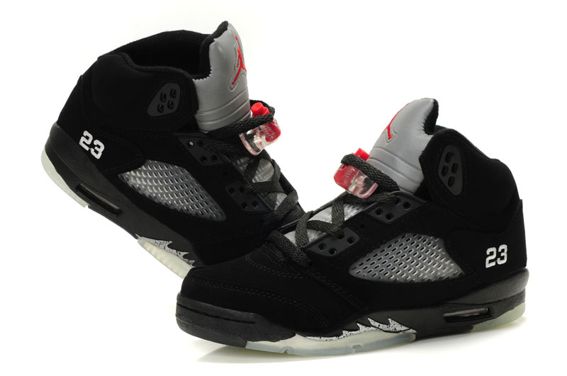 Jordan 5 Retro Black Grey Shoes - Click Image to Close