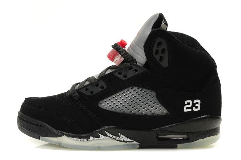 Jordan 5 Retro Black Grey Shoes - Click Image to Close