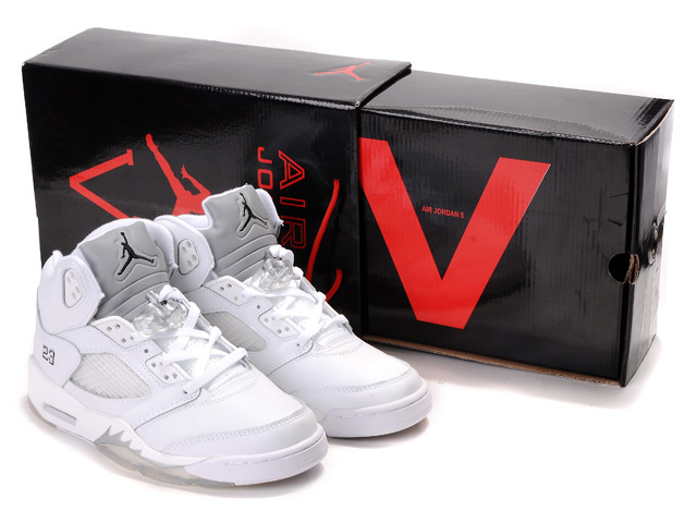 Air Jordan 5 Hardcover Box All White