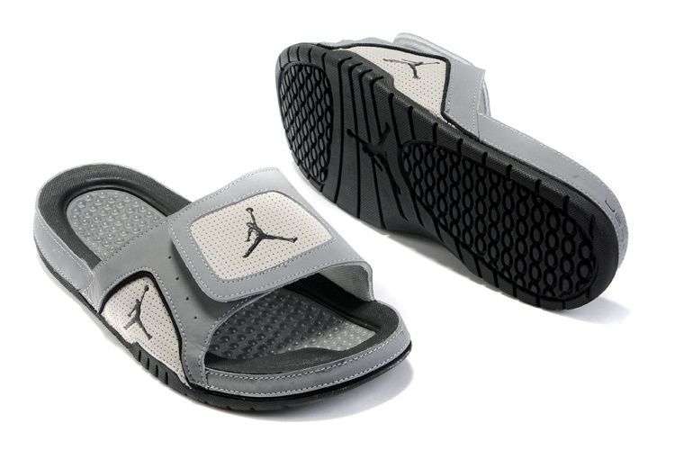 Air Jordan Hydro 5 Grey White - Click Image to Close