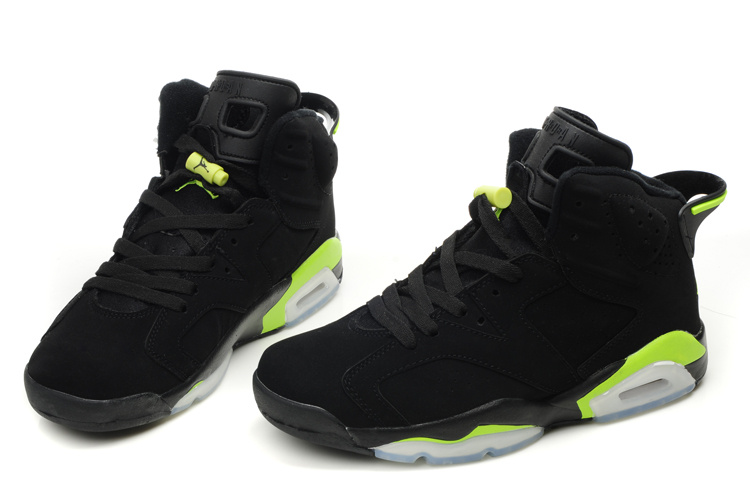 Jordan 6 Retro Black White Green - Click Image to Close