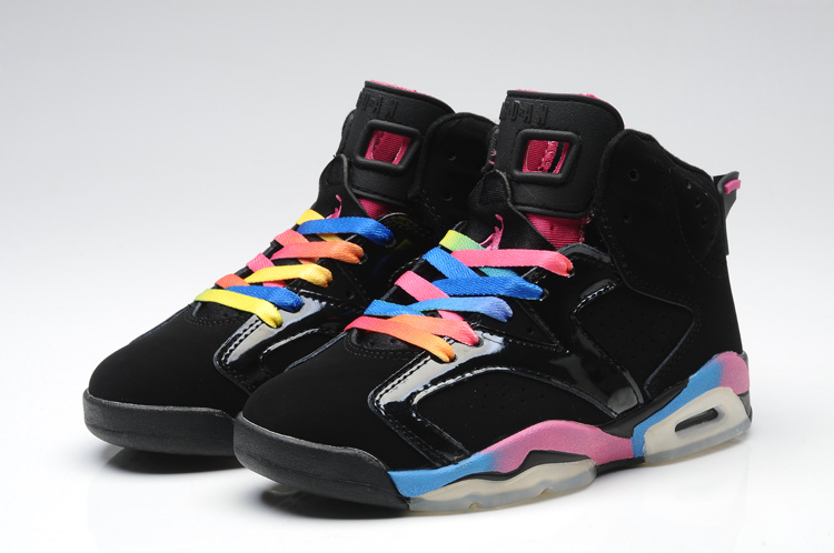 New Arrival Jordan 6 Colorful Black For Women