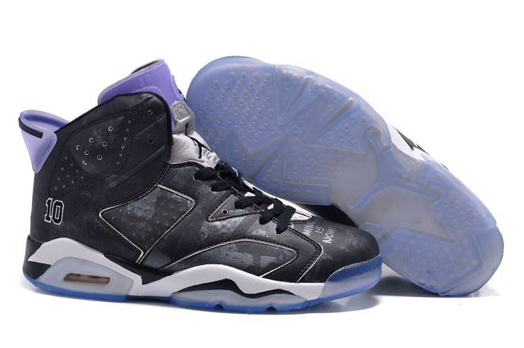 Air Jordan 6 Slam Dunk Black Purple 2015 Shoes - Click Image to Close