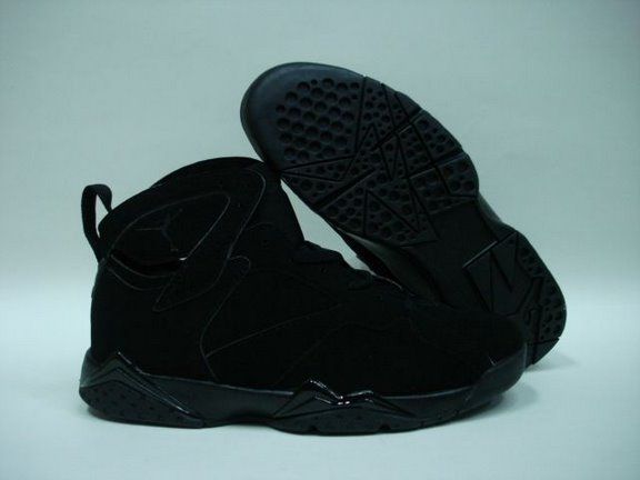 Air Jordan 7 All Black Shoes - Click Image to Close