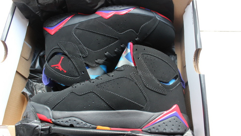 Air Jordan 7 Retro Black Purple Shoes