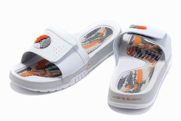 Air Jordan 8 Slipper White Orange - Click Image to Close