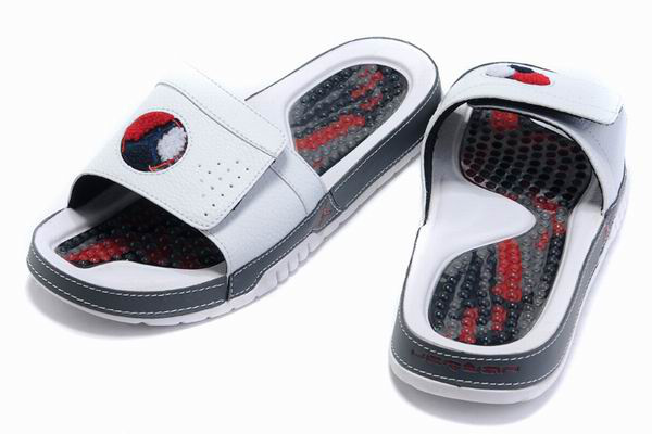 Air Jordan 8 Slipper White Red - Click Image to Close