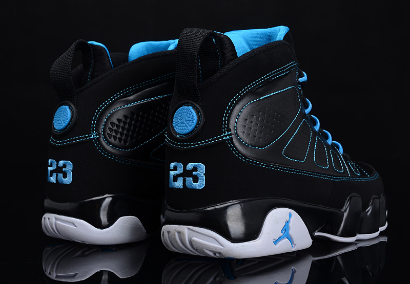 Reissued Air Jordan 9 Black Blue White Shoes