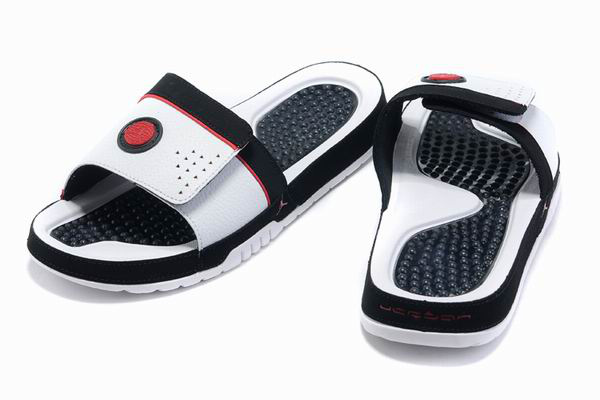 Air Jordan 9 Slipper Black White - Click Image to Close