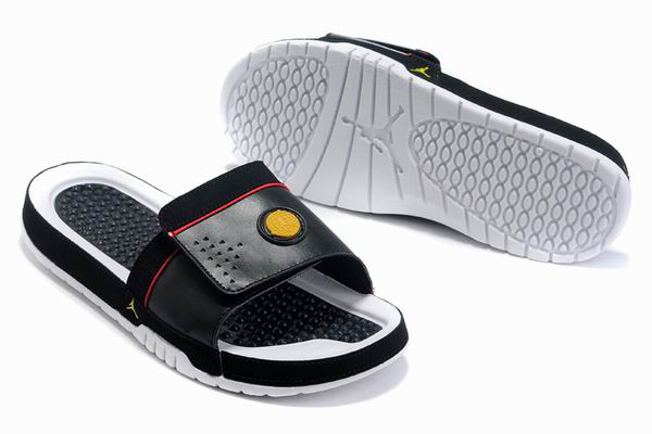 Air Jordan 9 Slipper White Black Yellow