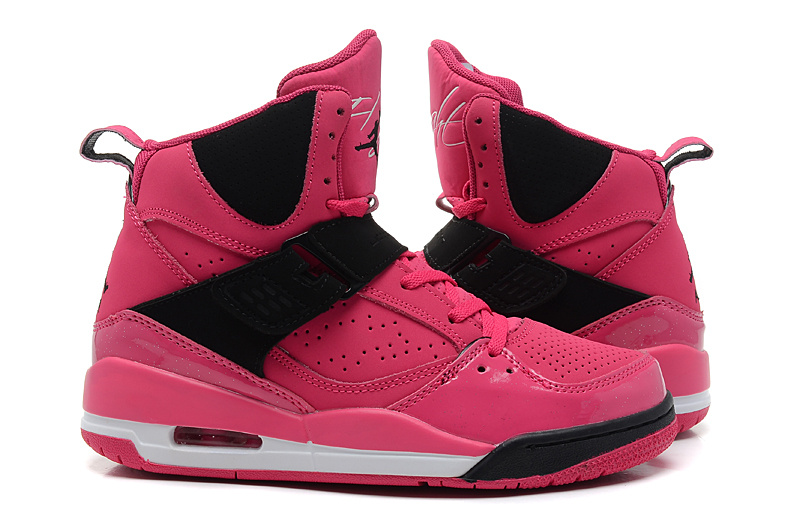 New Arrival Jordan Flight 45 Pink Black Shoes547769 601 - Click Image to Close