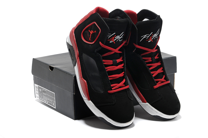 Air Jordan Flight Luminary Black Red White Shoes - Click Image to Close