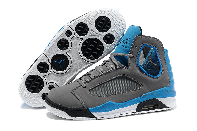 Air Jordan Flight Luminary Grey Blue Shoes - Click Image to Close