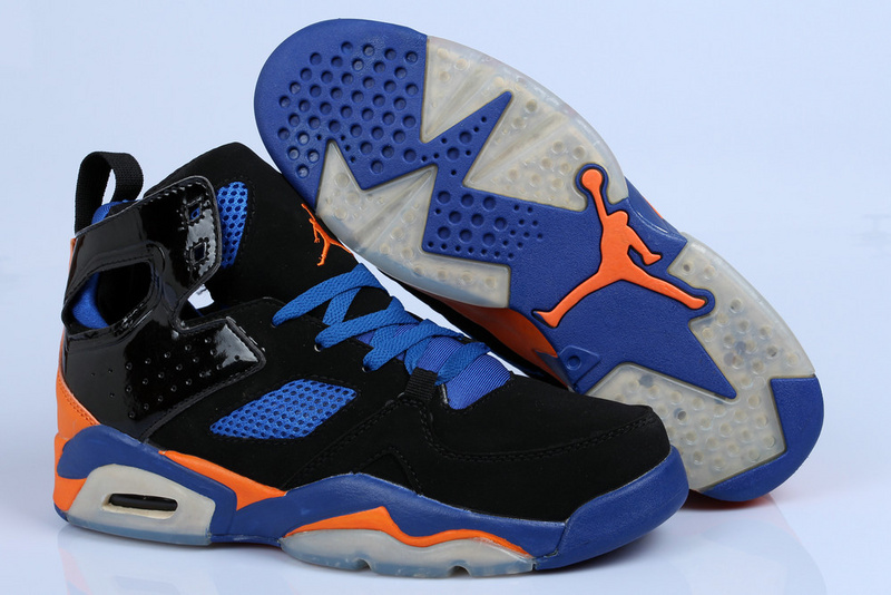 Air Jordan Fltclb 911 Black Blue Orange Shoes - Click Image to Close