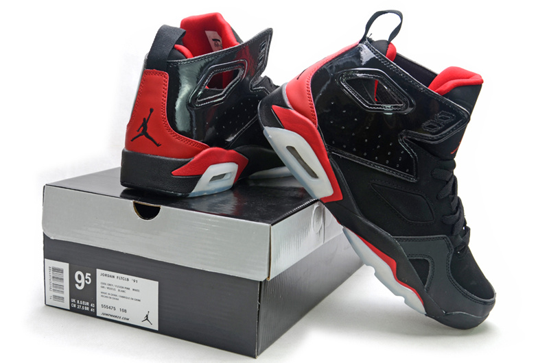 2013 Air Jordan Fltclb 911 Black Red Shoes - Click Image to Close