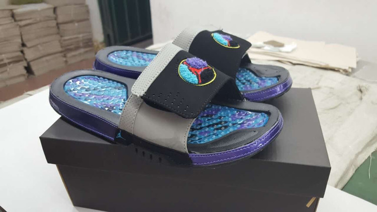 Air Jordan Hydro VIII Black Purple Sandal