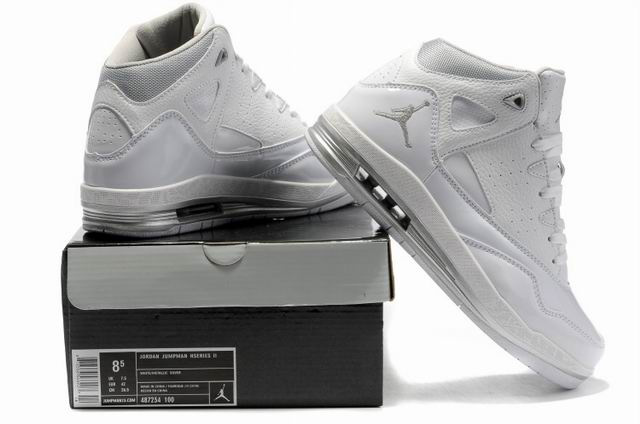 Cheap Jordan Jumpman H Series II All White Shoes