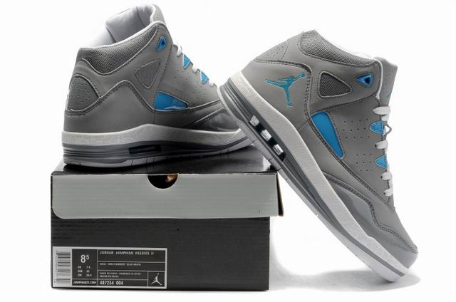 Cheap Jordan Jumpman H Series II Grey White Blue Shoes