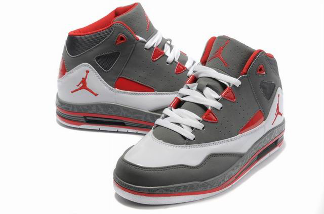Cheap Jordan Jumpman H Series II Grey White Red Shoes - Click Image to Close