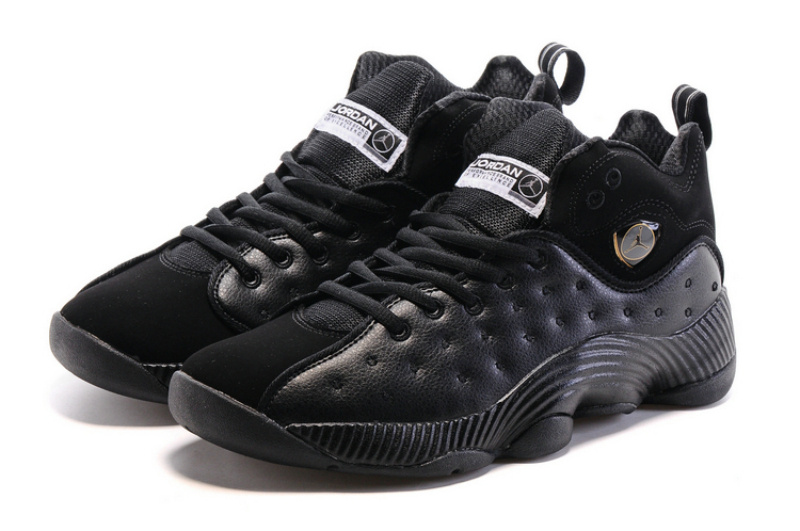 Air Jordan Jumpman Team II All Black Shoes - Click Image to Close