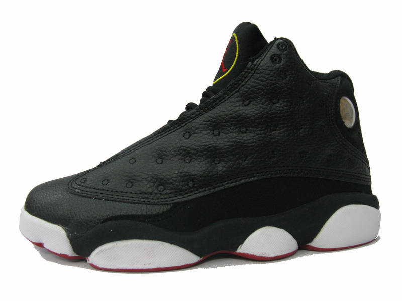 Jordan 13 Retro Black White Red