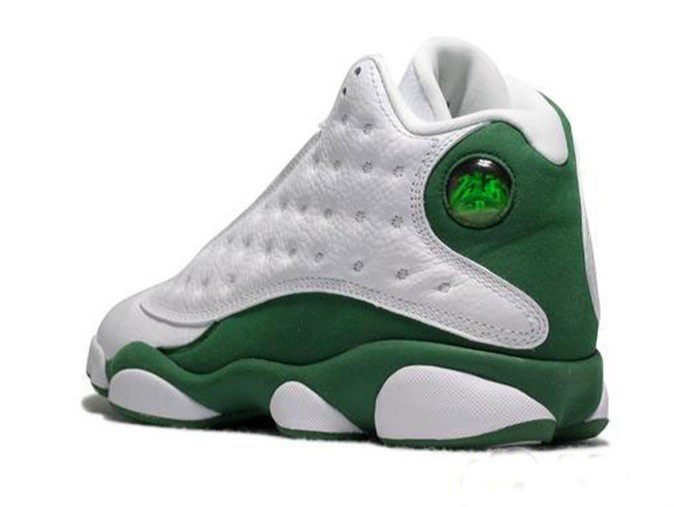 Jordan 13 Retro Shoes White Green - Click Image to Close