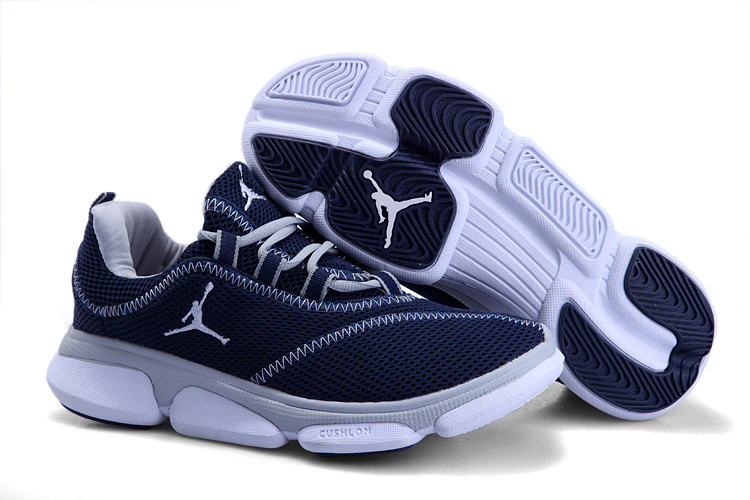 Air Jordan Running Shoes Dark Blue White
