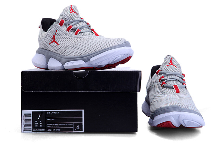 Women's Air Jordan Running Shoes Grey White