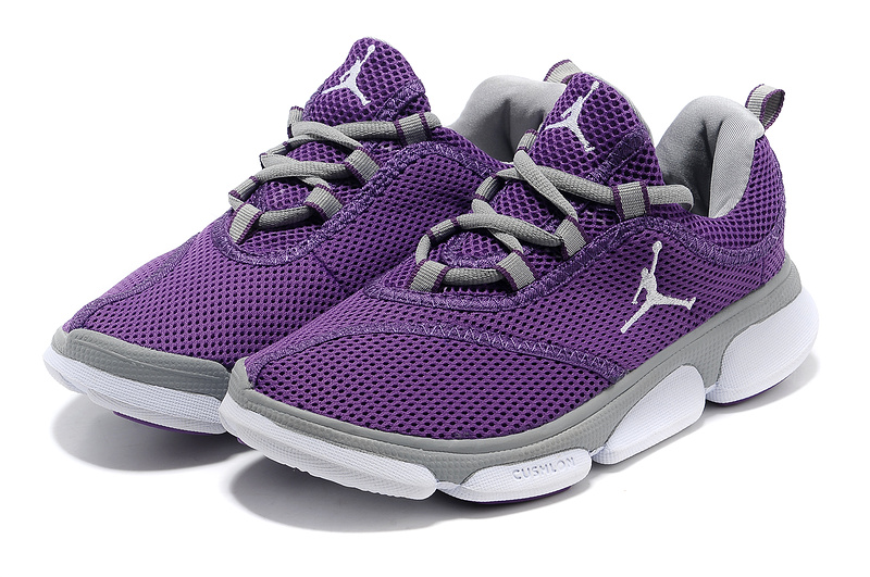 purple jordans for women