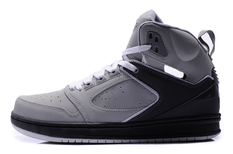 Air Jordan Sixty Club Grey Black Shoes - Click Image to Close