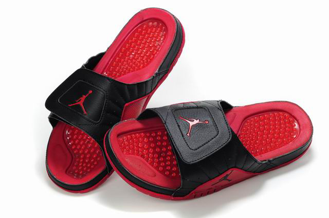 Air Jordan Slipper Red Black