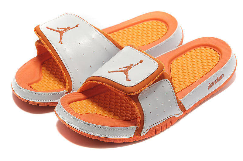 Air Jordan Slipper White Orange - Click Image to Close