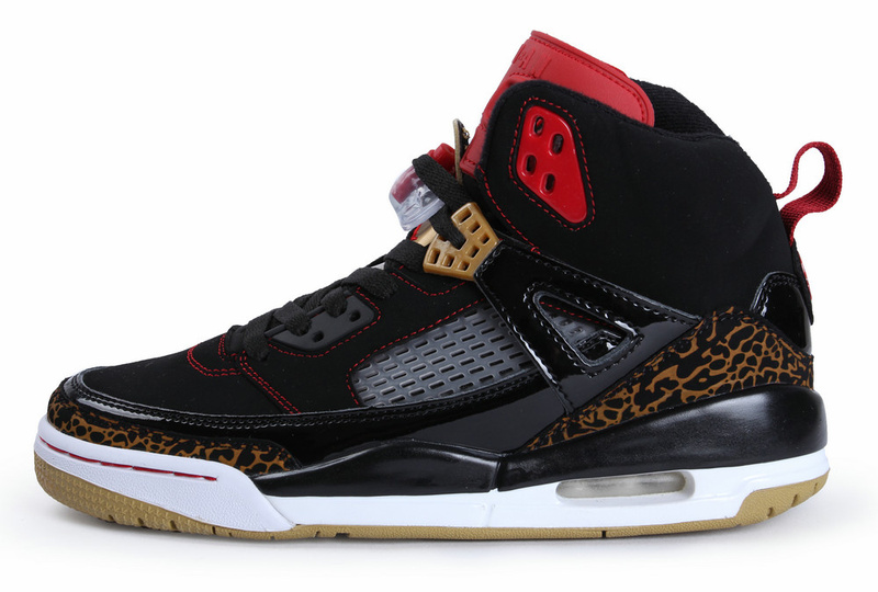 Air Jordan Spizike Black White Gold Shoes - Click Image to Close