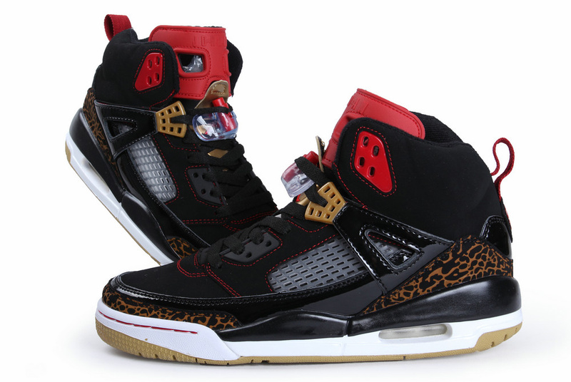 Air Jordan Spizike Black White Gold Shoes - Click Image to Close