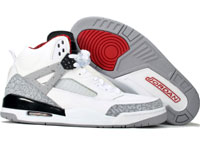 Air Jordan Spizike White Cement Black Shoes - Click Image to Close